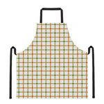 Green And Orange Tattersall Print Apron