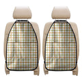 Green And Orange Tattersall Print Car Seat Organizers