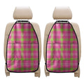 Green And Pink Buffalo Plaid Print Car Seat Organizers