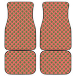 Green And Pink Cannabis Leaf Print Front and Back Car Floor Mats