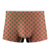 Green And Pink Cannabis Leaf Print Men's Boxer Briefs