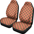 Green And Pink Cannabis Leaf Print Universal Fit Car Seat Covers