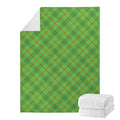 Green And Red Plaid Pattern Print Blanket