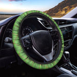 Green And Red Plaid Pattern Print Car Steering Wheel Cover