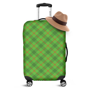 Green And Red Plaid Pattern Print Luggage Cover