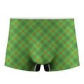 Green And Red Plaid Pattern Print Men's Boxer Briefs