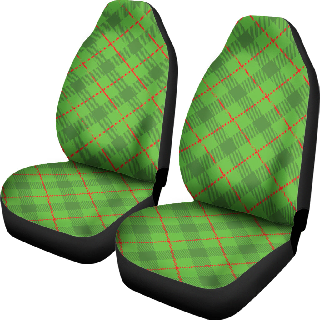 Green And Red Plaid Pattern Print Universal Fit Car Seat Covers