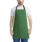 Green And Red Polka Dot Pattern Print Apron