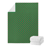 Green And Red Polka Dot Pattern Print Blanket