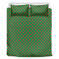 Green And Red Polka Dot Pattern Print Duvet Cover Bedding Set