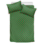 Green And Red Polka Dot Pattern Print Duvet Cover Bedding Set