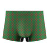 Green And Red Polka Dot Pattern Print Men's Boxer Briefs