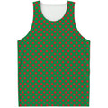 Green And Red Polka Dot Pattern Print Men's Tank Top