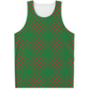 Green And Red Polka Dot Pattern Print Men's Tank Top