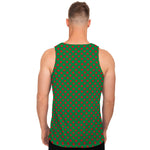 Green And Red Polka Dot Pattern Print Men's Tank Top