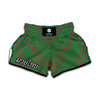 Green And Red Polka Dot Pattern Print Muay Thai Boxing Shorts