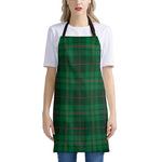 Green And Red Stewart Tartan Print Apron