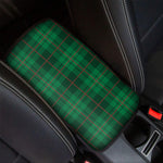 Green And Red Stewart Tartan Print Car Center Console Cover