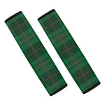 Green And Red Stewart Tartan Print Car Seat Belt Covers