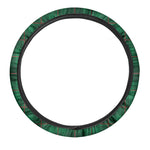 Green And Red Stewart Tartan Print Car Steering Wheel Cover