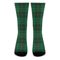 Green And Red Stewart Tartan Print Crew Socks
