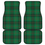 Green And Red Stewart Tartan Print Front and Back Car Floor Mats