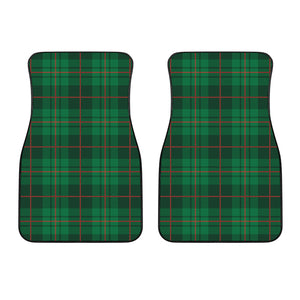 Green And Red Stewart Tartan Print Front Car Floor Mats