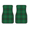 Green And Red Stewart Tartan Print Front Car Floor Mats