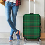 Green And Red Stewart Tartan Print Luggage Cover