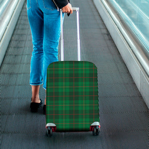 Green And Red Stewart Tartan Print Luggage Cover