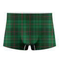 Green And Red Stewart Tartan Print Men's Boxer Briefs