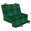 Green And Red Stewart Tartan Print Pet Car Back Seat Cover