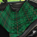 Green And Red Stewart Tartan Print Pet Car Back Seat Cover