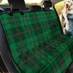 Green And Red Stewart Tartan Print Pet Car Back Seat Cover