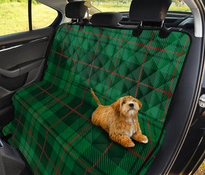 Green And Red Stewart Tartan Print Pet Car Back Seat Cover