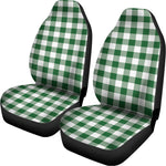 Green And White Buffalo Check Print Universal Fit Car Seat Covers