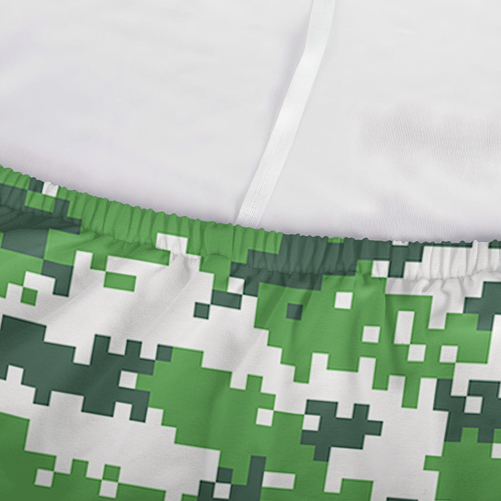 Green And White Digital Camo Print Sofa Cover