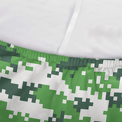 Green And White Digital Camo Print Sofa Cover