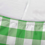 Green And White Gingham Pattern Print Sofa Cover