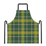 Green And Yellow Stewart Tartan Print Apron