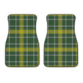 Green And Yellow Stewart Tartan Print Front Car Floor Mats