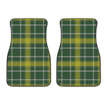 Green And Yellow Stewart Tartan Print Front Car Floor Mats