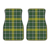 Green And Yellow Stewart Tartan Print Front Car Floor Mats