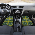 Green And Yellow Stewart Tartan Print Front Car Floor Mats