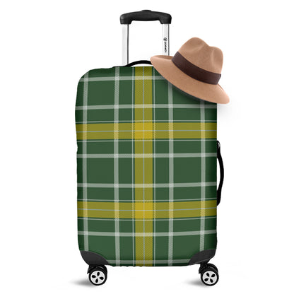 Green And Yellow Stewart Tartan Print Luggage Cover