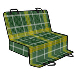 Green And Yellow Stewart Tartan Print Pet Car Back Seat Cover