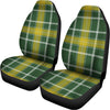 Green And Yellow Stewart Tartan Print Universal Fit Car Seat Covers