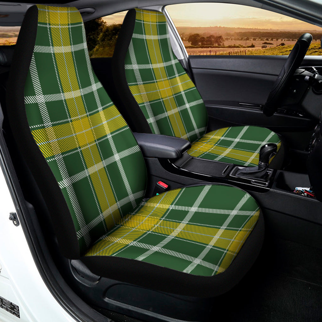 Green And Yellow Stewart Tartan Print Universal Fit Car Seat Covers