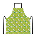Green Apple Fruit Pattern Print Apron