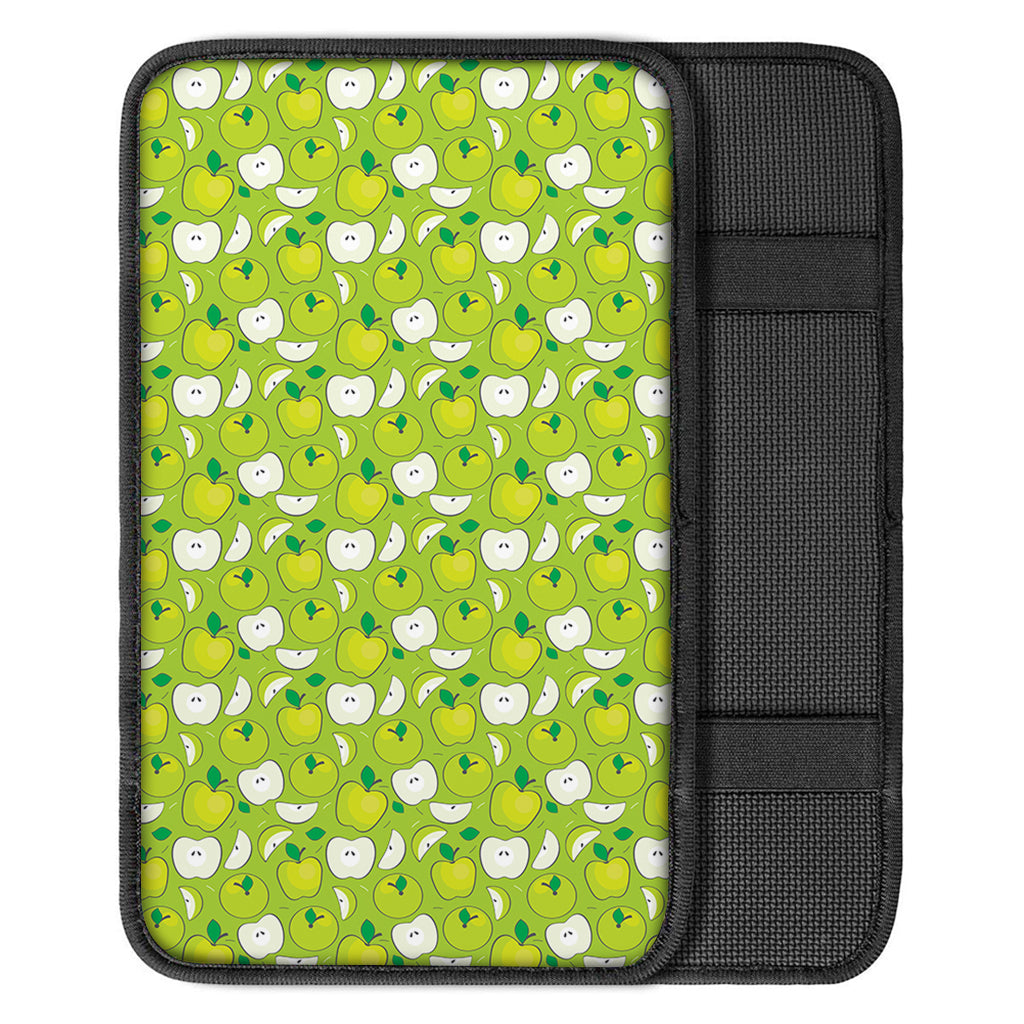 Green Apple Fruit Pattern Print Car Center Console Cover